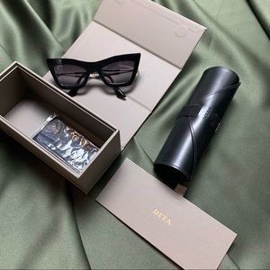Dita Erasur Sun Glasses In Black Gold